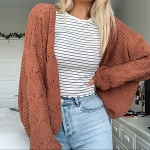 Burnt Orange Cardigan